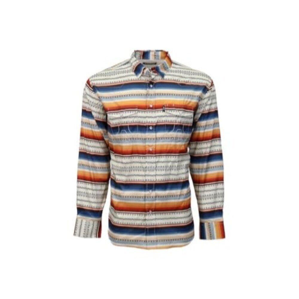Hooey Men's Long Sleeve Sol Serape Print Snap Western Shirt Multi